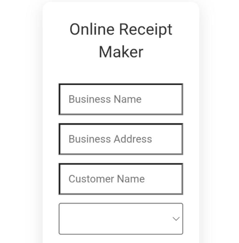 Free Receipts generator 